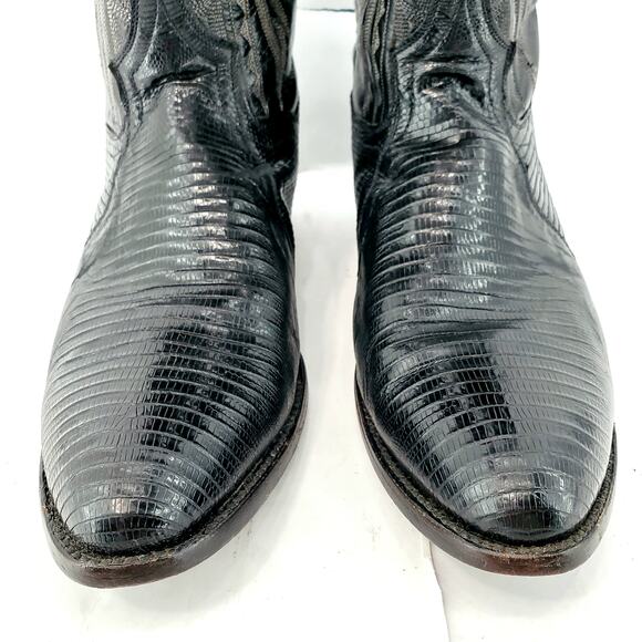 Dan Post Exotic Teju Lizard Western Boots Size 11.5 - Picture 5 of 10